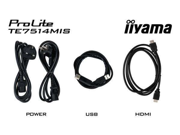 iiyama PROLITE TE7514MIS-B2AG Pannello piatto per segnaletica digitale 190,5 cm (75") LCD Wi-Fi 435 cd/m² 4K Ultra HD Nero Touch screen Processore integrato Android 24/7
