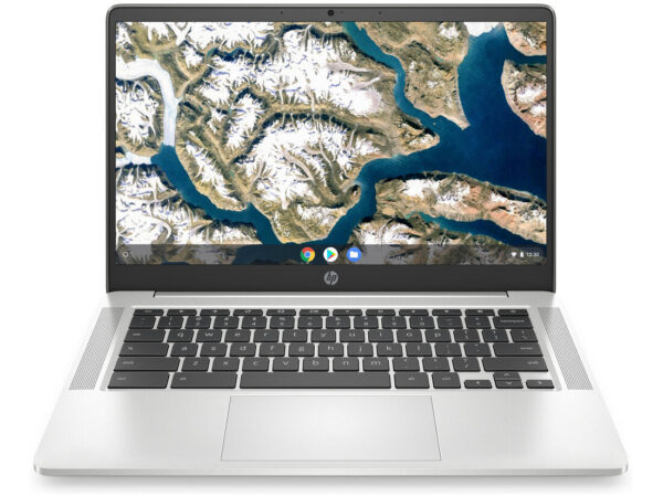 HP Chromebook 14a-na0078nl Intel Celeron N4120 35,6 cm (14") HD 4 GB LPDDR4-SDRAM 64 GB eMMC Wi-Fi 5 (802.11ac) ChromeOS Argento