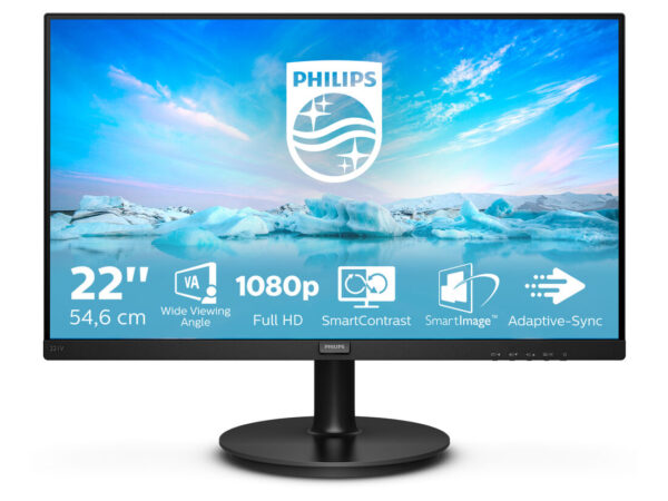 Philips V Line 221V8A/00 LED display 54,6 cm (21.5") 1920 x 1080 Pixel Full HD Nero