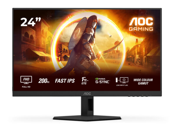 AOC G4 24G4HRE Monitor PC 60,5 cm (23.8") 1920 x 1080 Pixel Full HD LED Nero, Rosso
