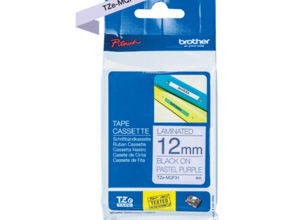 Brother TZE-MQF31 nastro per etichettatrice Nero