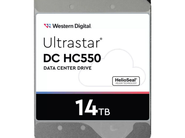 Western Digital Ultrastar DC HC550 disco rigido interno 14 TB 7200 Giri/min 512 MB 3.5" Serial ATA III