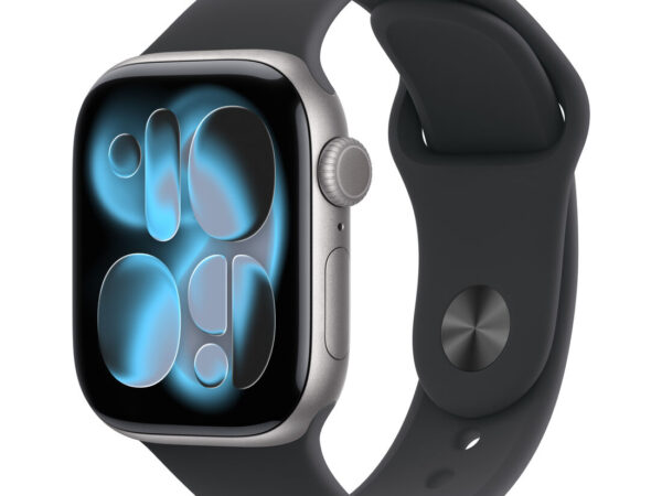Apple Watch Series 11 GPS + Cellular 42mm Cassa Alluminio Grigio Siderale con Sport Band Nero - S/M