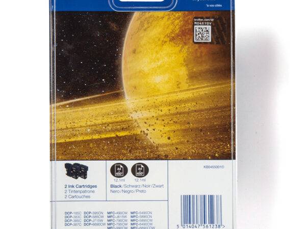 Brother LC1100BKBP2 cartuccia d'inchiostro 2 pz Originale Nero