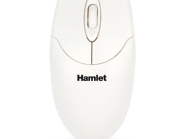 Hamlet OEM Mouse USB 1000 DPI 2 Tasti e Scroll Bianco