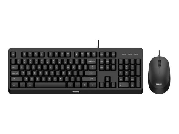 Philips 2000 series SPT6207BL/34 tastiera Mouse incluso Universale USB QWERTY Inglese Nero
