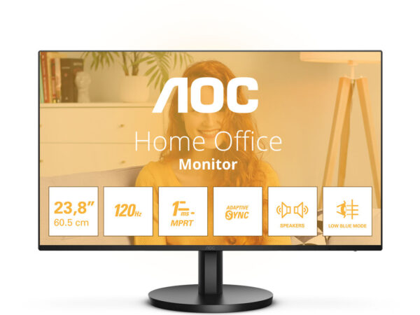 AOC B3 24B3QA2 Monitor PC 60,5 cm (23.8") 1920 x 1080 Pixel Full HD LED Nero