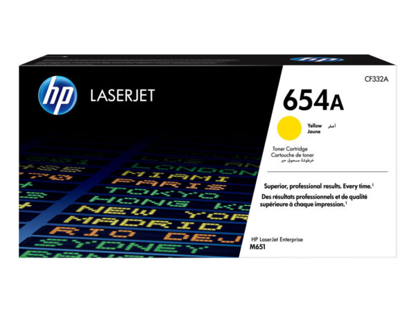HP Cartuccia Toner originale giallo LaserJet 654A
