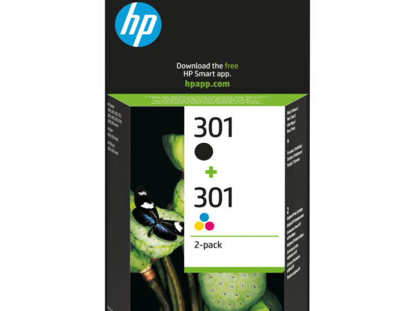 HP Confezione da 2 cartucce originali di inchiostro nero/tricromia 301