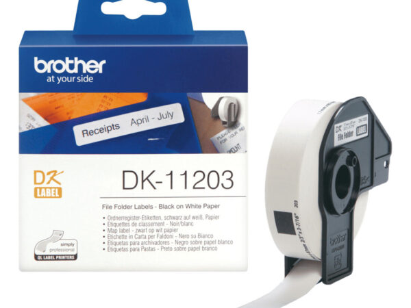 Brother DK-11203 nastro per etichettatrice Nero su bianco
