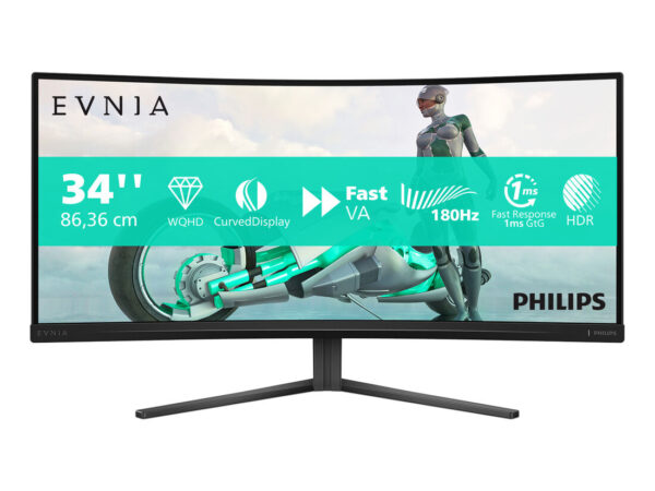 Philips Evnia 34M2C3500L/00 Monitor PC 86,4 cm (34") 3440 x 1440 Pixel Wide Quad HD LCD Nero
