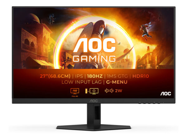 AOC 27G4XE Monitor PC 68,6 cm (27") 1920 x 1080 Pixel Full HD LCD Nero, Grigio