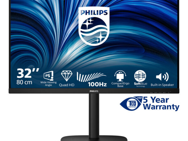 Philips 3000 series 32B2N3500/00 Monitor PC 80 cm (31.5") 2560 x 1440 Pixel Quad HD LCD Nero