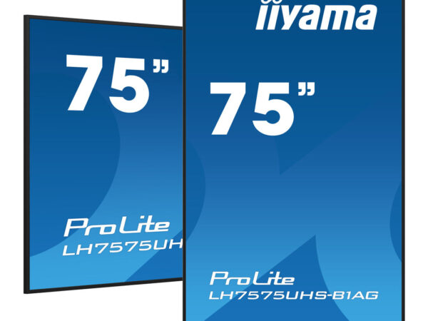 iiyama LH7575UHS-B1AG visualizzatore di messaggi Pannello piatto per segnaletica digitale 190,5 cm (75") LCD Wi-Fi 500 cd/m² 4K Ultra HD Nero Processore integrato Android 11 24/7