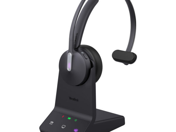 Yealink WH64 Mono Teams Auricolare Wireless A Padiglione Ufficio USB tipo-C Bluetooth Nero