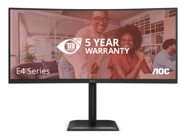 AOC E4 CU34E4CV Monitor PC 86,4 cm (34") 3440 x 1440 Pixel UltraWide Quad HD LCD Nero