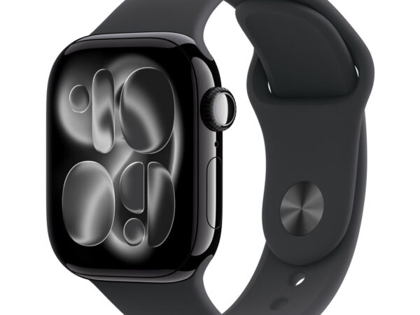 Apple Watch Series 11 GPS + Cellular 42mm Cassa Alluminio Jet Black con Sport Band Nero - S/M