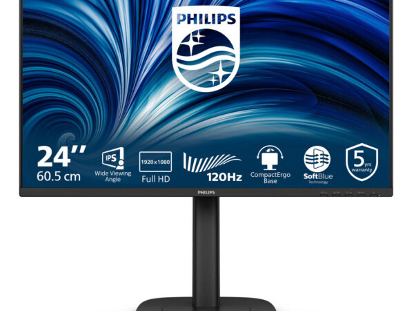 Philips 3000 series 24B2N3200J/00 Monitor PC 60,5 cm (23.8") 1920 x 1080 Pixel Full HD LCD Nero