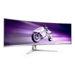 Philips Evnia 8000 49M2C8900L/00 Monitor PC 124,2 cm (48.9") 5120 x 1440 Pixel Dual QHD QD-OLED Bianco - immagine 8
