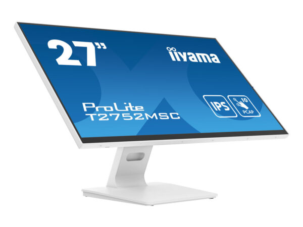 iiyama ProLite T2752MSC-W1 Monitor PC 68,6 cm (27") 1920 x 1080 Pixel Full HD LED Touch screen Bianco
