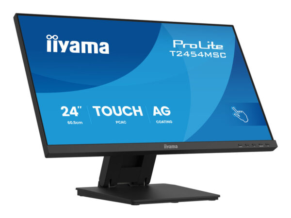 iiyama ProLite T2454MSC-B3AG Monitor PC 60,5 cm (23.8") 1920 x 1080 Pixel Full HD LED Touch screen Multi utente Nero