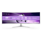 Philips Evnia 8000 49M2C8900L/00 Monitor PC 124,2 cm (48.9") 5120 x 1440 Pixel Dual QHD QD-OLED Bianco