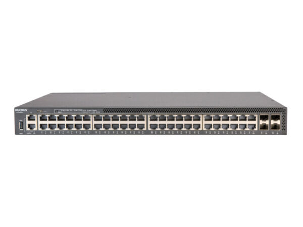 RUCKUS Networks ICX8200-48PF2 Gestito Gigabit Ethernet (10/100/1000) Supporto Power over Ethernet (PoE) Nero