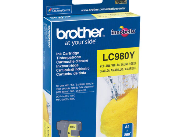 Brother LC-980Y cartuccia d'inchiostro 1 pz Originale Giallo