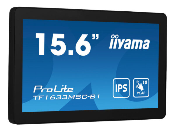 iiyama ProLite TF1633MSC-B1 Monitor PC 39,6 cm (15.6") 1920 x 1080 Pixel Full HD Touch screen Nero