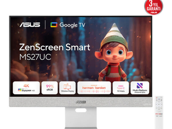 ASUS ZenScreen Smart Monitor MS27UC Monitor PC 68,6 cm (27") 3840 x 2160 Pixel 4K Ultra HD LCD Grigio