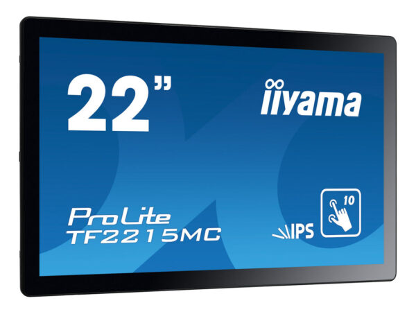 iiyama ProLite TF2215MC-B2 Monitor PC 54,6 cm (21.5") 1920 x 1080 Pixel Full HD LED Touch screen Multi utente Nero