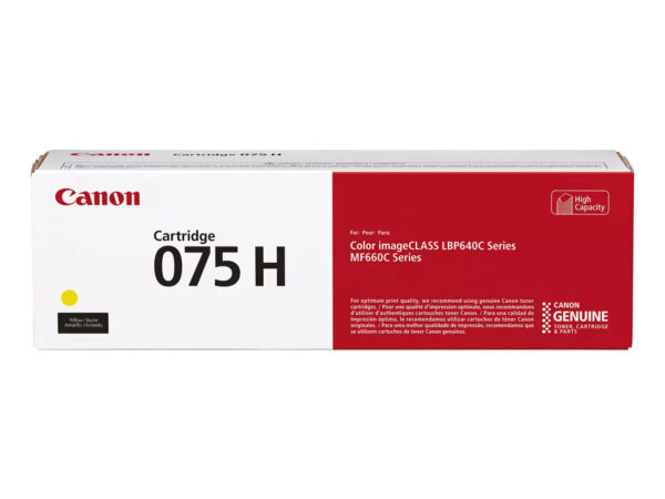 Canon 075 H cartuccia toner 1 pz Originale Giallo