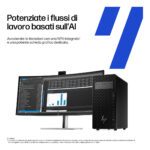 HP Z2 G1i Wolf Pro Security Edition Intel Core Ultra 7 265 32 GB DDR5-SDRAM 1 TB SSD NVIDIA RTX A400 Windows 11 Pro Tower Stazione di lavoro AI PC, AI Workstation Nero - immagine 7