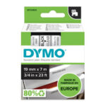 DYMO D1 - Standard Etichette - Nero su trasparente - 19mm x 7m - immagine 2