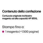 HP Cartuccia originale inchiostro magenta ad alta capacità 951XL - immagine 2