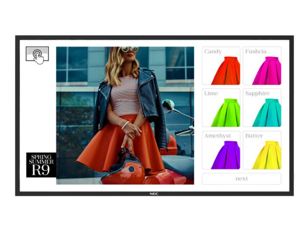 NEC MultiSync ME501 IR-2 Design chiosco 127 cm (50") LED 400 cd/m² Nero Touch screen Processore integrato 18/7