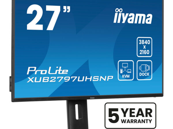 iiyama ProLite XUB2797UHSNP-B1 Monitor PC 68,6 cm (27") 3840 x 2160 Pixel 4K Ultra HD LED Nero