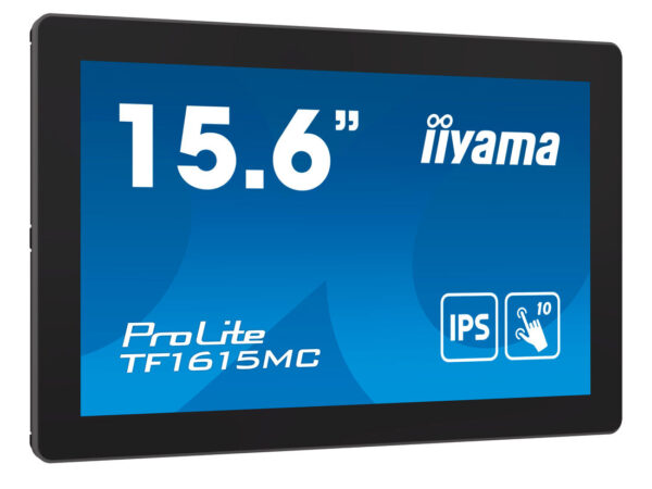iiyama ProLite TF1615MC-B1 Monitor PC 39,6 cm (15.6") 1920 x 1080 Pixel Full HD Touch screen Nero