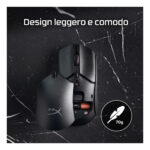 HyperX Pulsefire Haste 2 Core Wls - Mouse da gaming (nero/nero) - immagine 2