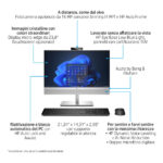 HP EliteOne 840 G9 Intel Core i7 i7-14700 60,5 cm (23.8") 1920 x 1080 Pixel PC All-in-one 16 GB DDR5-SDRAM 512 GB SSD Windows 11 Pro Wi-Fi 6E (802.11ax) Argento - immagine 2