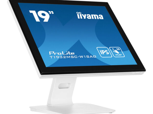 iiyama ProLite T1932MSC-W1SAG Monitor PC 48,3 cm (19") 1280 x 1024 Pixel Full HD LED Touch screen Da tavolo Bianco