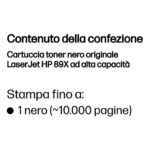 HP Cartuccia toner nero originale LaserJet 89X ad alta capacità - immagine 2