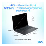 HP OmniBook Ultra Flip 14-fh0010nl Copilot+ PC Intel Core Ultra 7 258V Ibrido (2 in 1) 35,6 cm (14") Touch screen 3K 32 GB LPDDR5x-SDRAM 1 TB SSD Wi-Fi 7 (802.11be) Windows 11 Home Blu - immagine 4