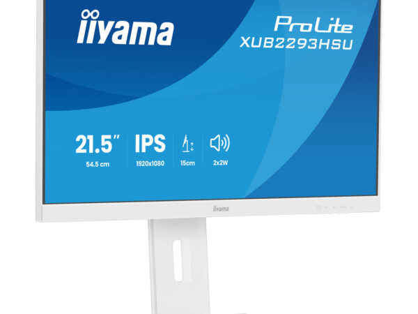 iiyama ProLite XUB2293HSU-W7 Monitor PC 54,6 cm (21.5") 1920 x 1080 Pixel Full HD LED Bianco