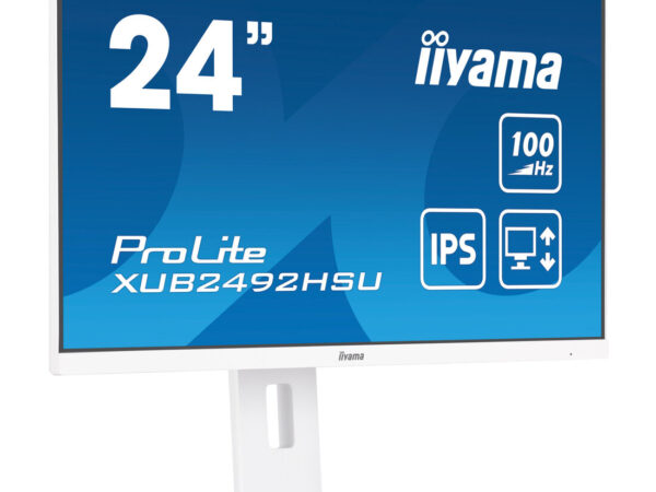 iiyama XUB2492HSU-W6 Monitor PC 60,5 cm (23.8") 1920 x 1080 Pixel Full HD LED Bianco