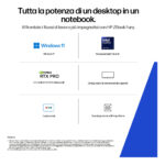 HP ZBook Fury G1i 16 inch Mobile Workstation PC Wolf Pro Security Edition Intel Core Ultra 7 255HX Workstation mobile 40,6 cm (16") WUXGA 32 GB DDR5-SDRAM 1 TB SSD NVIDIA RTX Pro 2000 Blackwell Wi-Fi 7 (802.11be) Windows 11 Pro AI PC, AI Workstation Argen - immagine 8