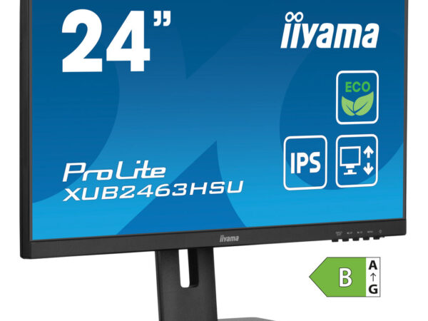 iiyama ProLite XUB2463HSU-B1 Monitor PC 60,5 cm (23.8") 1920 x 1080 Pixel Full HD LED Nero