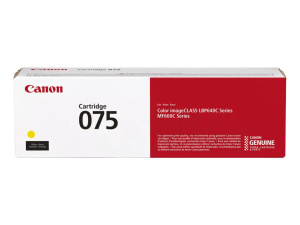 Canon 075 cartuccia toner 1 pz Originale Giallo