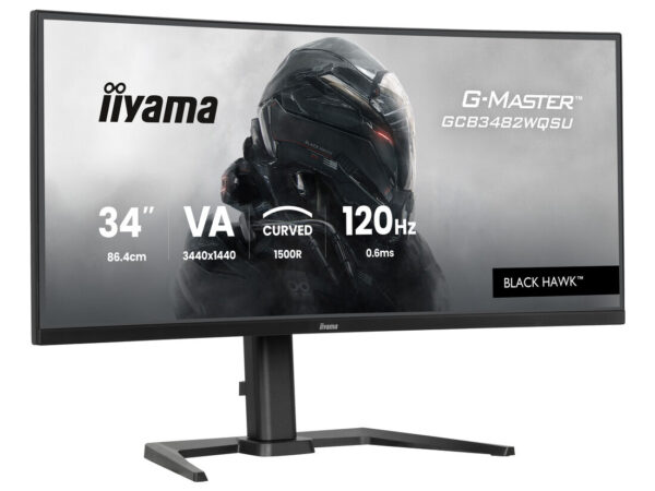 iiyama GCB3482WQSU-B1 Monitor PC 86,4 cm (34") 3440 x 1440 Pixel UltraWide Quad HD LED Nero