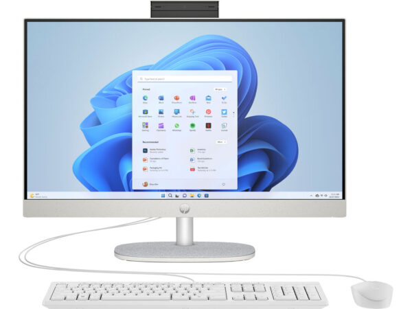HP 24-cr0063nl Intel Core i5 i5-1335U 60,5 cm (23.8") 1920 x 1080 Pixel PC All-in-one 16 GB DDR4-SDRAM 512 GB SSD Windows 11 Home Wi-Fi 6 (802.11ax) Bianco